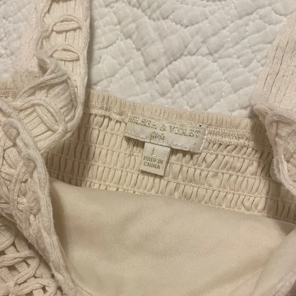 Chelsea & Violet Black and Cream Lace Tank Tops - Picture 2 of 6